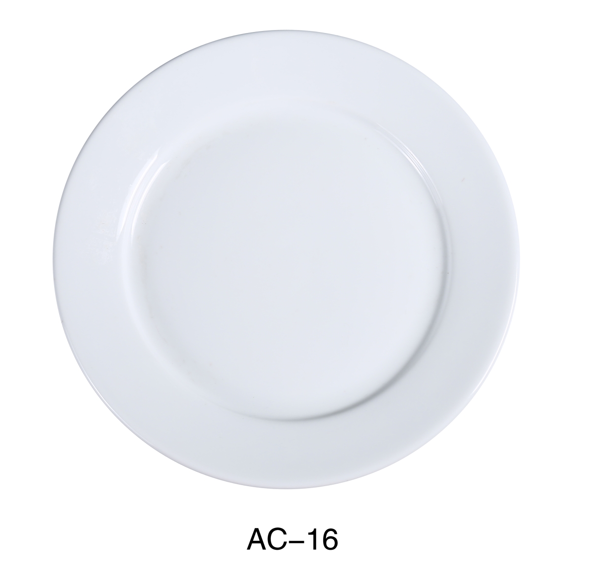 Picture of Yanco AC-16 10.5 in. ABCO Dinner Plate - Porcelain, Super White - Pack of 12
