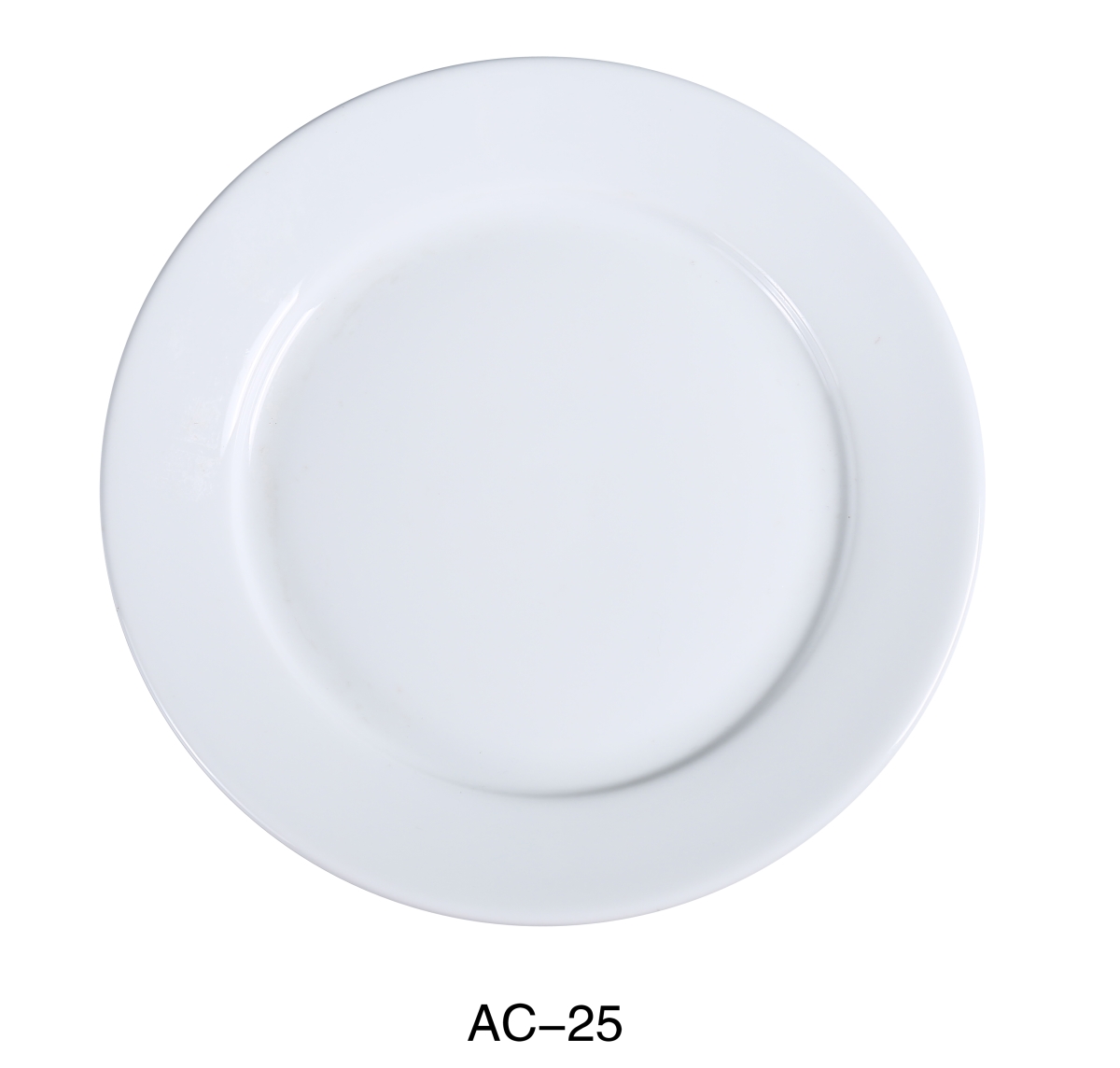 Picture of Yanco AC-25 14 in. ABCO Round Plate - Porcelain, Super White - Pack of 6