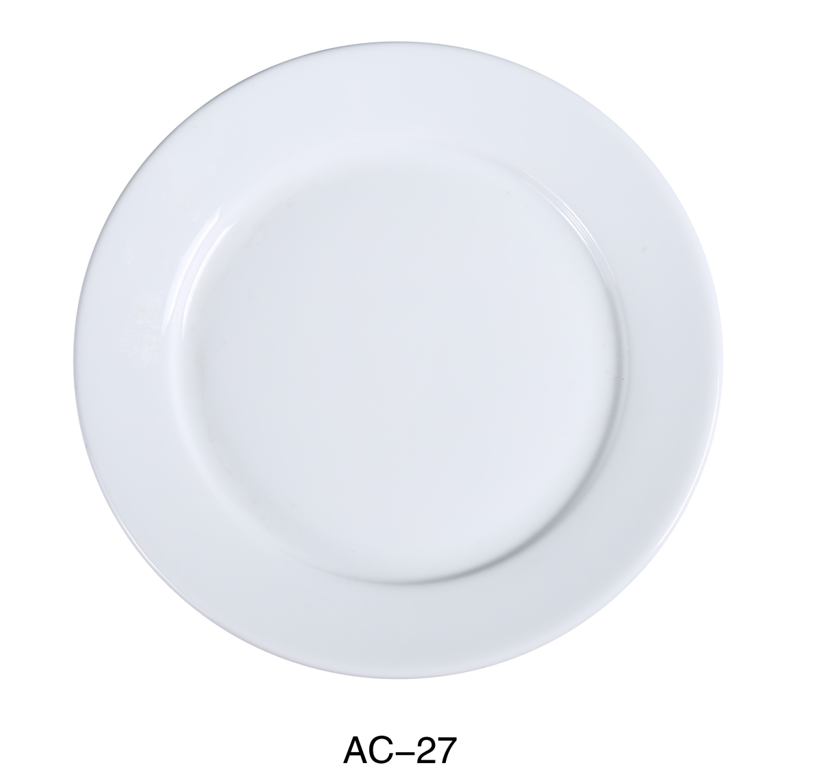 Picture of Yanco AC-27 18 in. ABCO Round Plate - Porcelain, Super White - Pack of 2