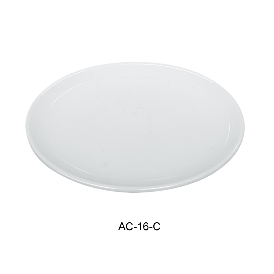 Picture of Yanco AC-16-C 16 in. ABCO Coupe Plate - Porcelain, Super White - Pack of 3
