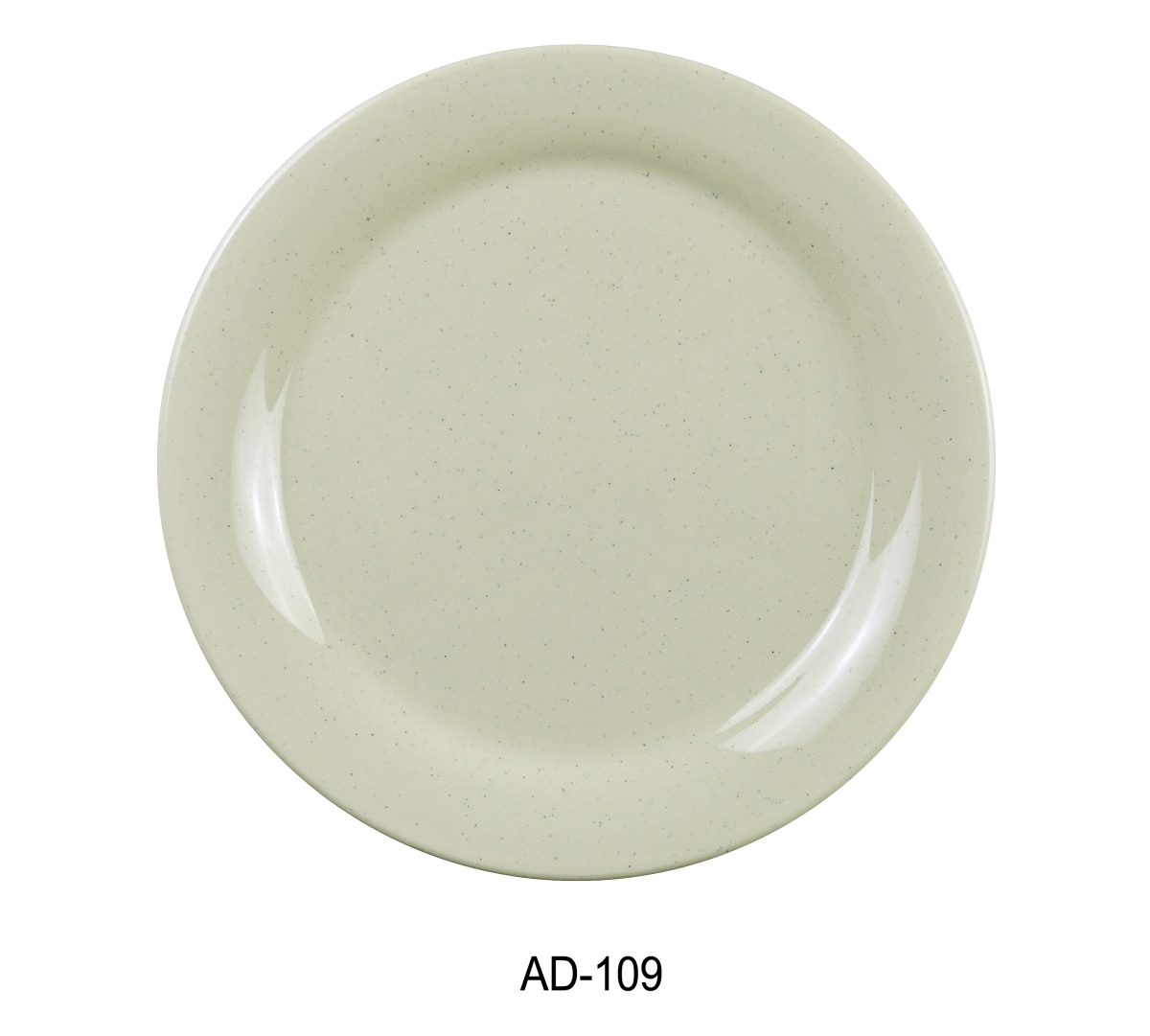 Picture of Yanco AD-109 9 in. Ardis Round Dinner Plate - Melamine, White - Pack of 24