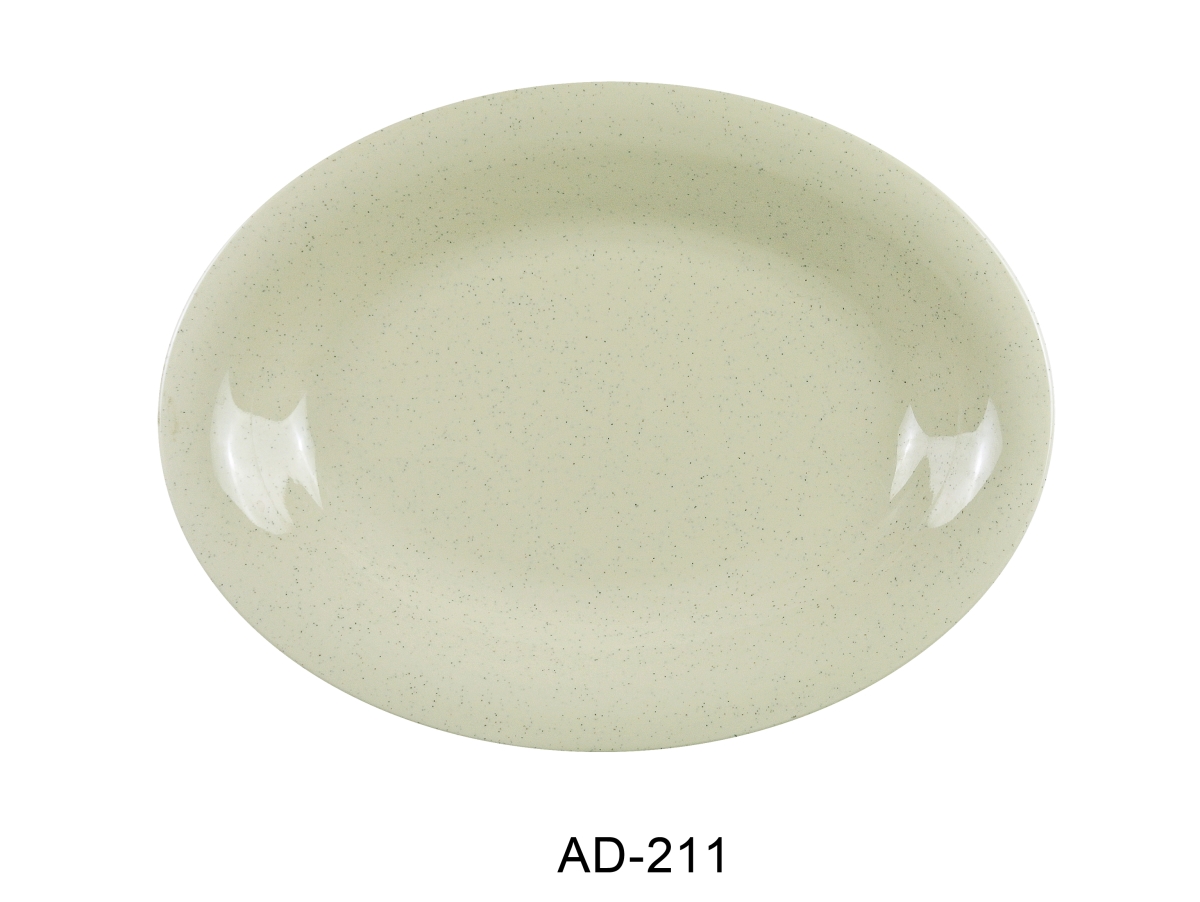Picture of Yanco AD-211 Ardis Oval Platter - Melamine, White - 8 x 11.5 in. - Pack of 24