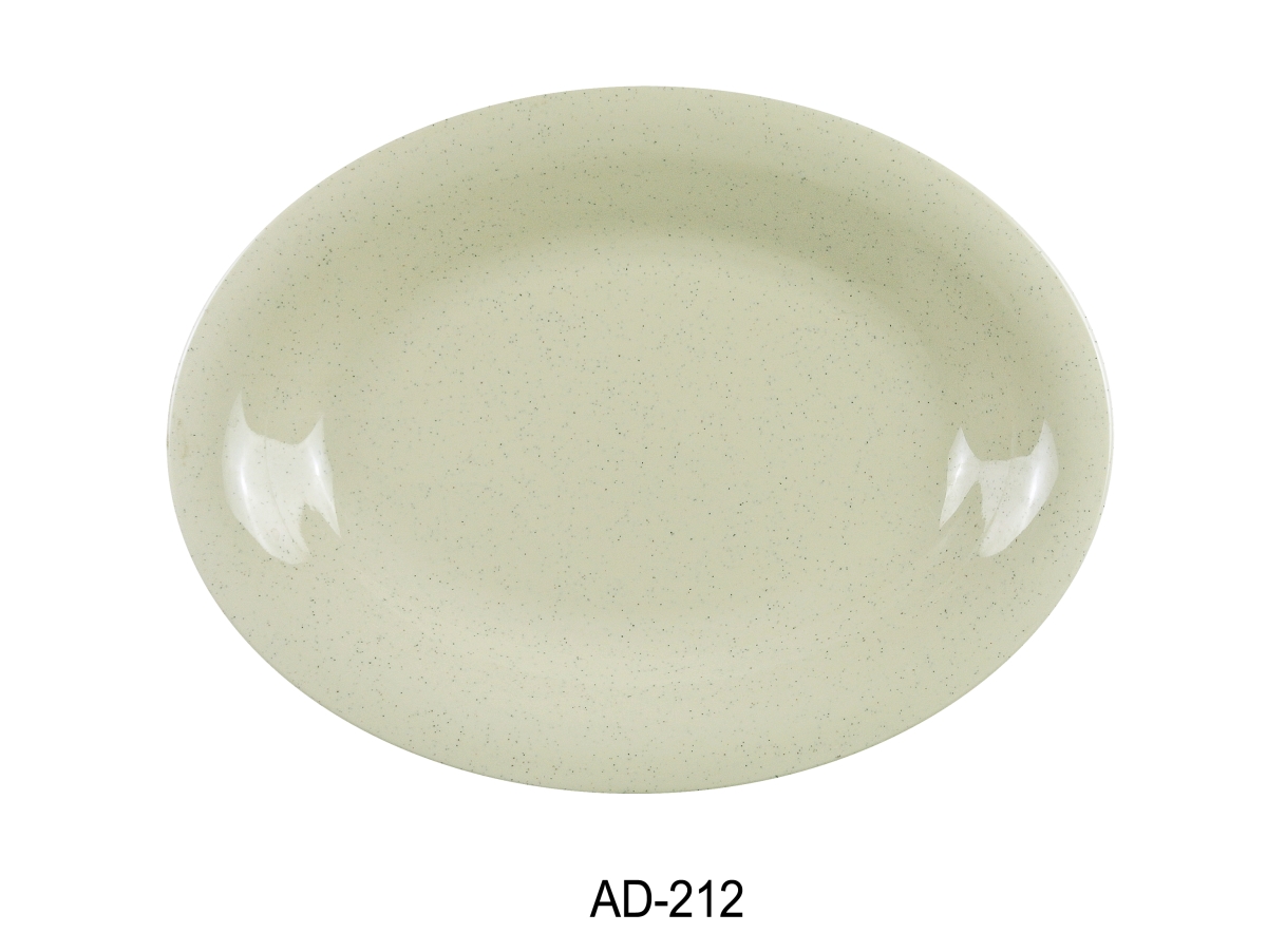 Picture of Yanco AD-212 Ardis Oval Platter - Melamine, White - 9 x 12 in. - Pack of 12
