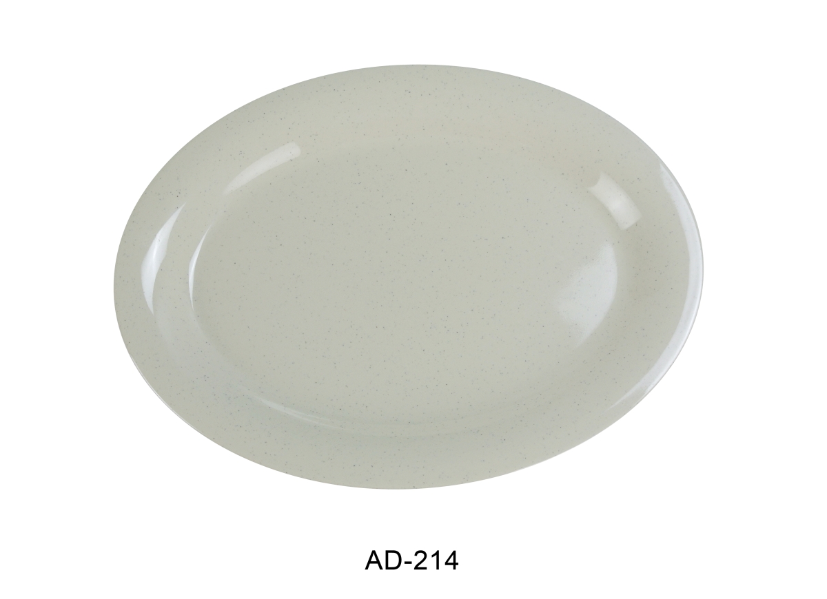 Picture of Yanco AD-214 Ardis Oval Platter - Melamine, White - 10 x 14 in. - Pack of 12