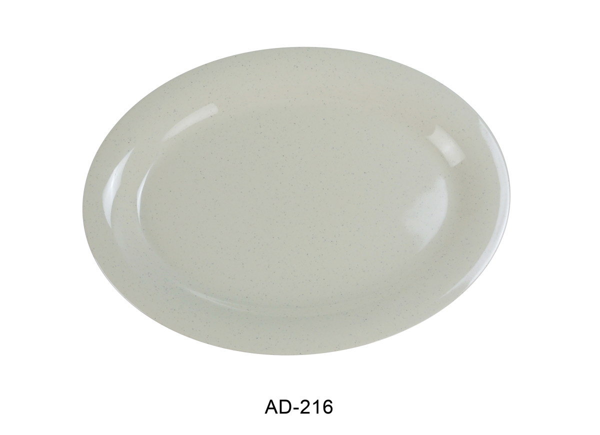 Picture of Yanco AD-216 Ardis Oval Platter - Melamine, White - 12 x 16 in. - Pack of 12