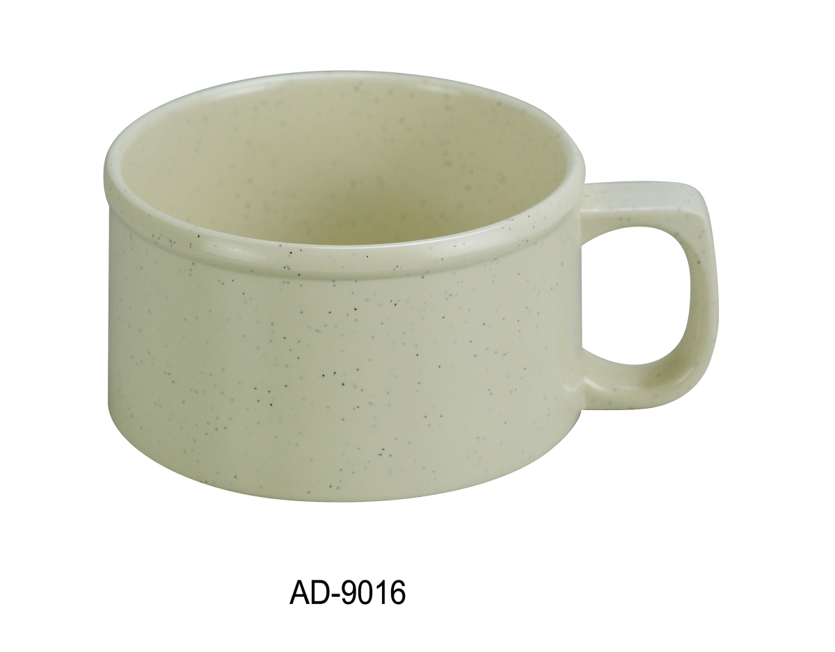 Picture of Yanco AD-9016 3.875 in. 8 oz Ardis Soup Mug - Melamine, White - Pack of 48