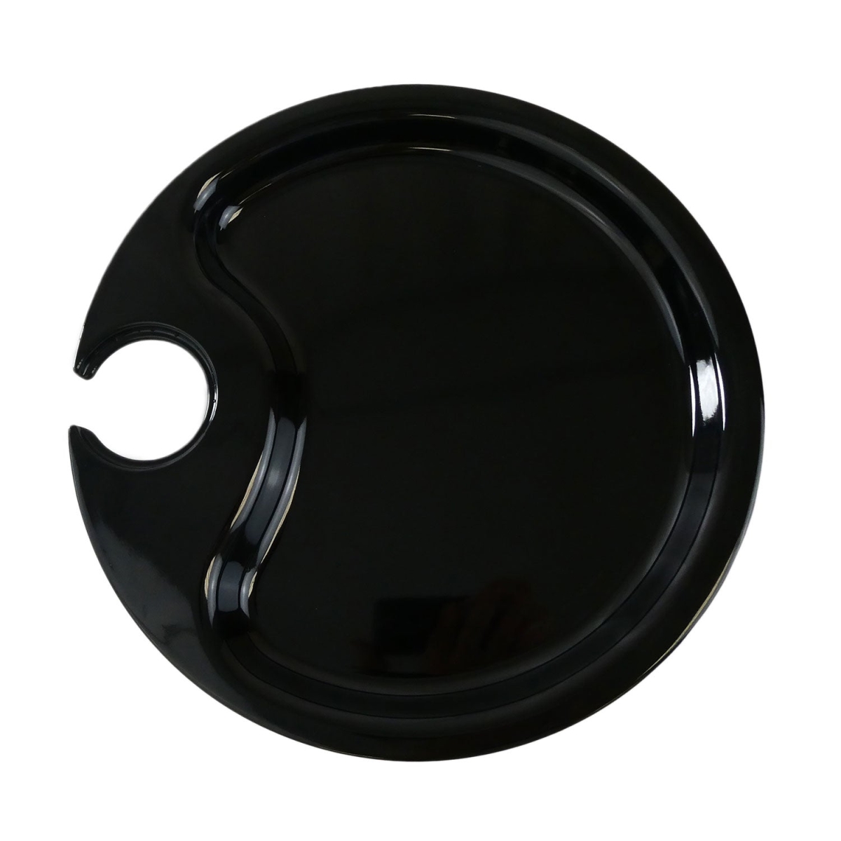 Picture of Yanco CAT-7010B 10.5 in. Catering Party Plate - Melamine, Black - Pack of 24