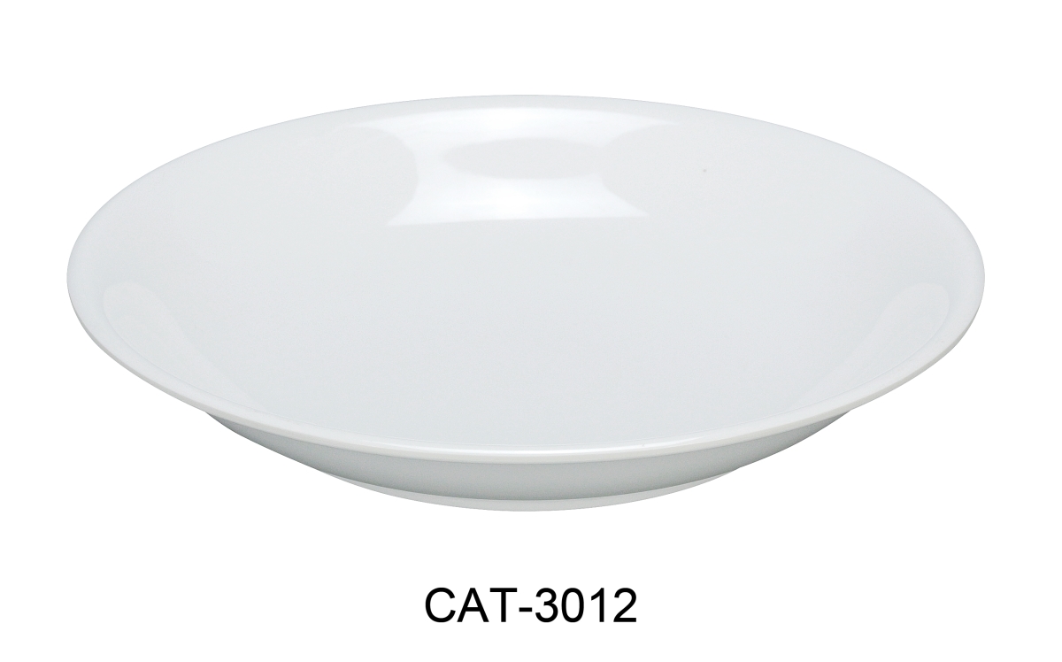 Picture of Yanco CAT-3012 12 in. 60 oz Catering Round Bowl - Melamine, White - Pack of 12