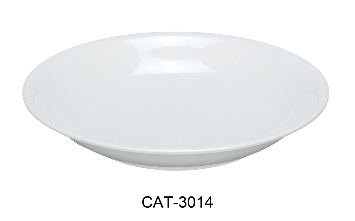 Picture of Yanco CAT-3014 14 in. 90 oz Catering Round Bowl - Melamine, White - Pack of 12