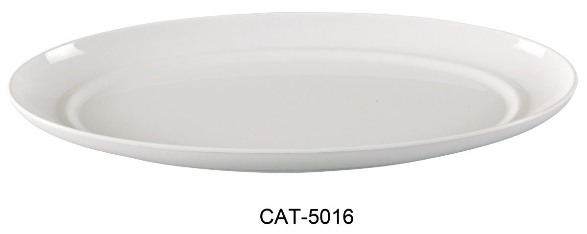 Picture of Yanco CAT-5016 Catering Deep Platter - Melamine, White - 7.5 x 16 in. - Pack of 12