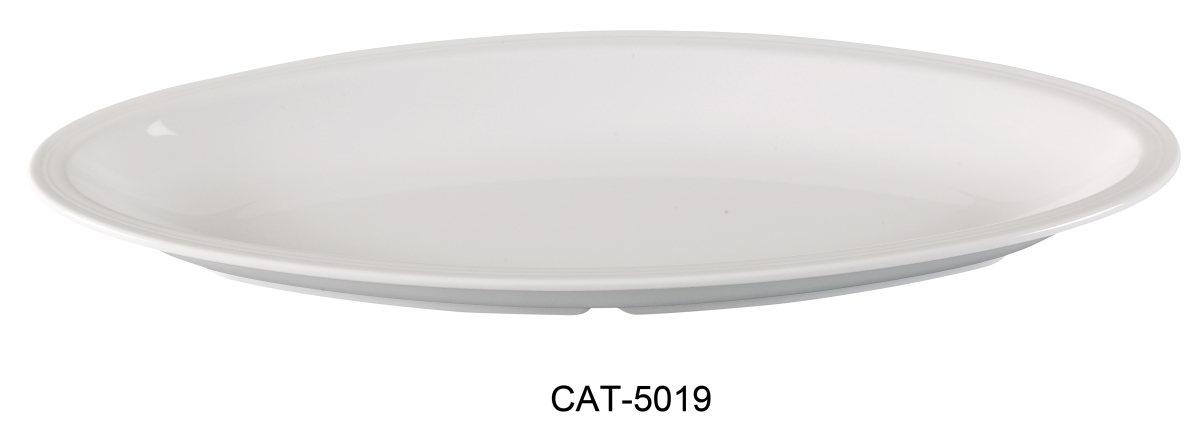 Picture of Yanco CAT-5019 Catering Deep Platter - Melamine, White - 8 x 19 in. - Pack of 12