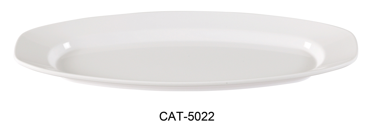 Picture of Yanco CAT-5022 Catering Platter - Melamine, White - 9 x 22 in. - Pack of 12