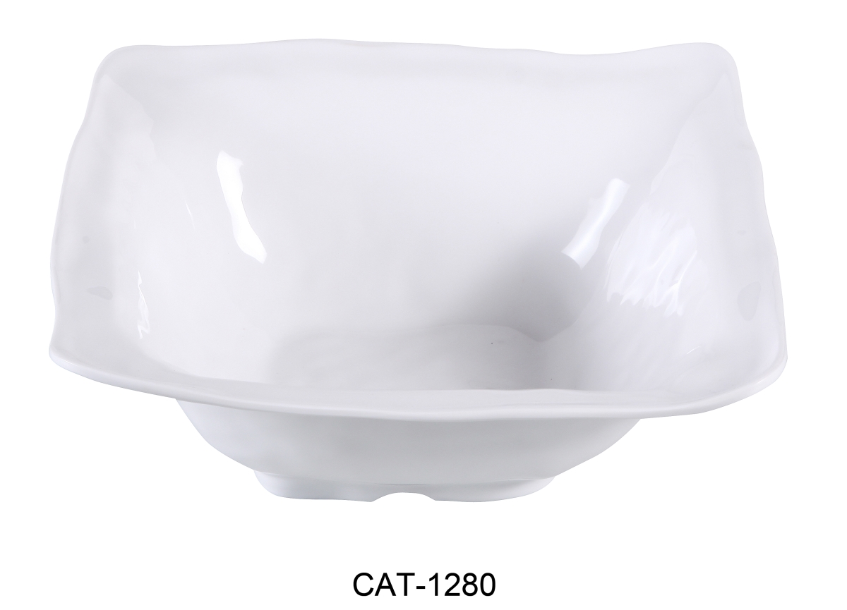 Picture of Yanco CAT-1280 4.25 qt. Catering Square Bowl - Melamine, White - 13 x 13 x 5 in. - Pack of 6