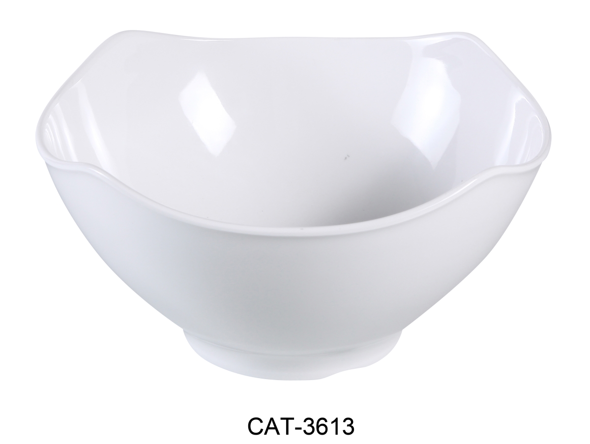 Picture of Yanco CAT-3613 5.5 qt. Catering Bowl - Melamine, White - 12.5 x 12.5 x 5.25 in. - Pack of 6