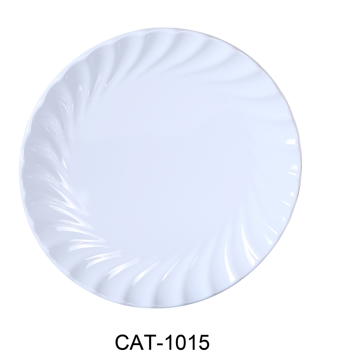 Picture of Yanco CAT-1015 15.5 in. Catering Round Plate - Melamine, White - Pack of 6