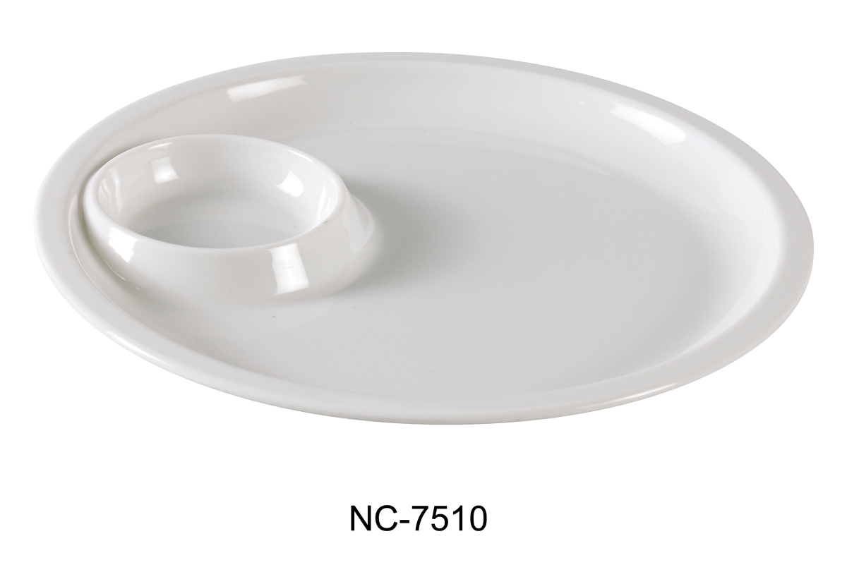 Picture of Yanco NC-7510 Compartment Collection 4-Divided Compartment - Melamine, White - 9.25 x 6.75 in. - Pack of 24