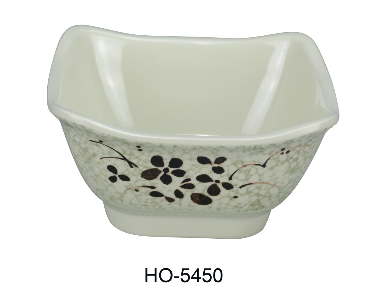Picture of Yanco HO-5450 10 oz Honda Bowl - Square - Melamine, Multi Color - 2.25 x 4.75 x 4.75 in. - Pack of 48
