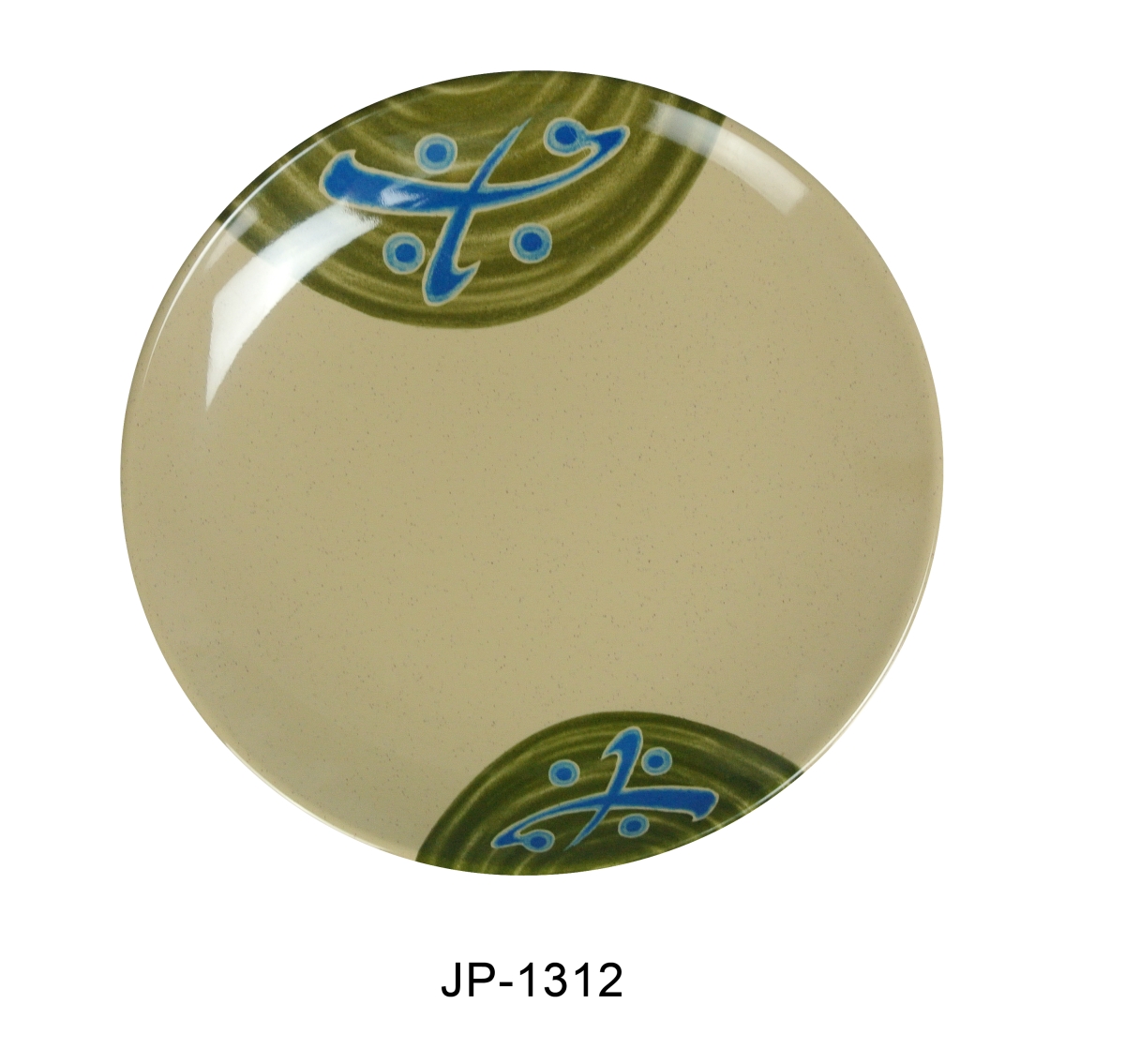 Picture of Yanco JP-1312 12 in. Japanese Round Plate - Melamine, Multi Color - Pack of 12