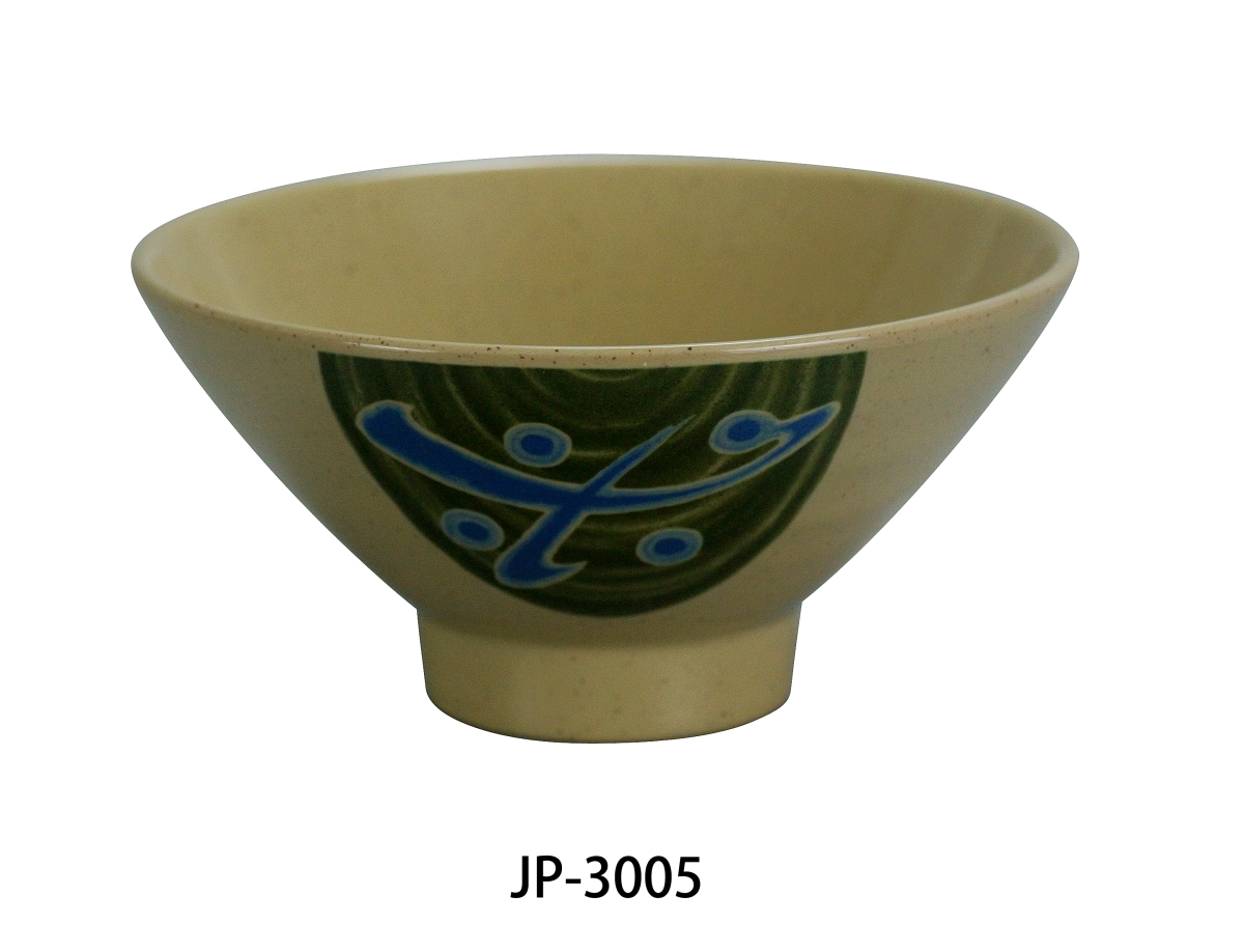 Picture of Yanco JP-3005 4.75 in. 10 oz Japanese Jingdu Bowl - Melamine, Multi Color - Pack of 48