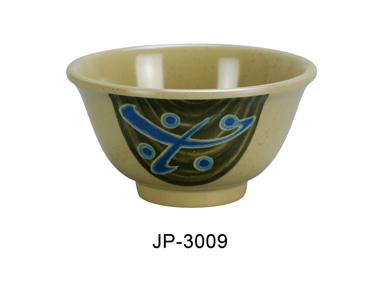 Picture of Yanco JP-3009 3.75 in. 5 oz Japanese Small Bowl - Melamine, Multi Color - Pack of 48