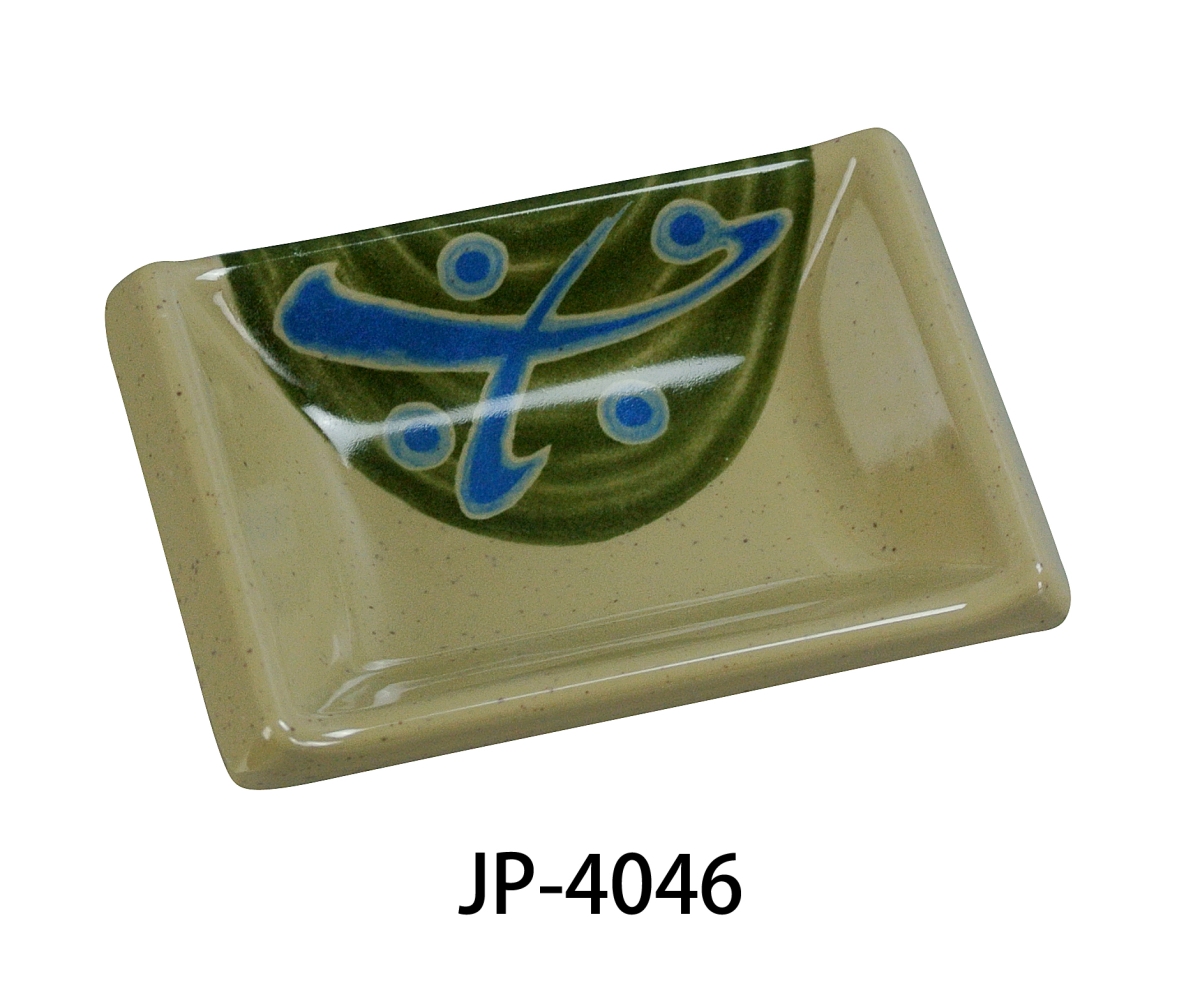 Picture of Yanco JP-4046 2.5 oz Japanese Sauce Dish - Rectangular - Melamine, Multi Color - 3.75 x 2.5 in. - Pack of 72