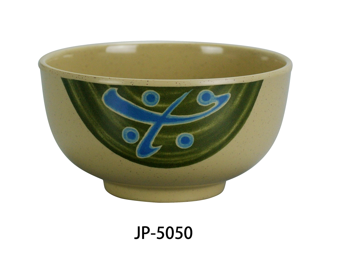 Picture of Yanco JP-5050 5 in. 14 oz Japanese Soup Bowl - Melamine, Multi Color - Pack of 48