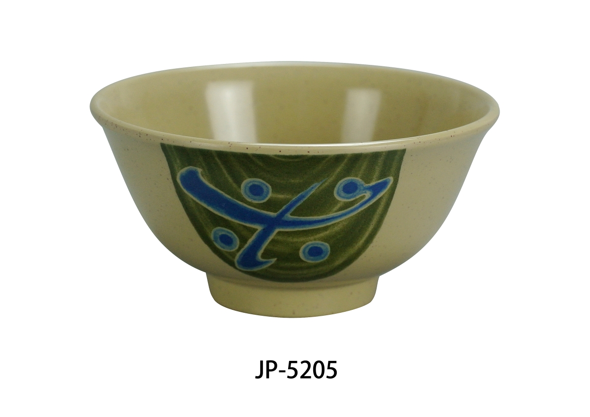 Picture of Yanco JP-5205 5 in. 14 oz Japanese Rice Bowl - Melamine, Multi Color - Pack of 48