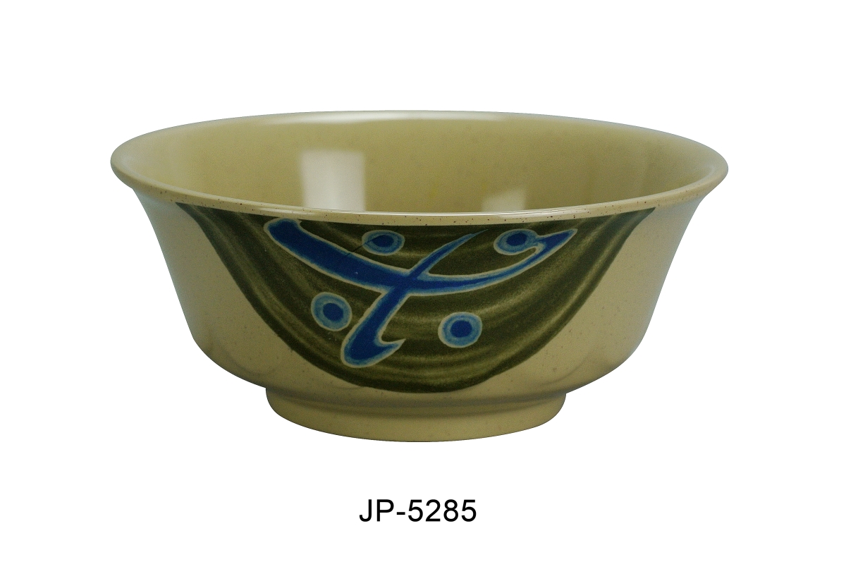 Picture of Yanco JP-5285 8 in. 42 oz Japanese Curved Noodle Bowl - Melamine, Multi Color - Pack of 24