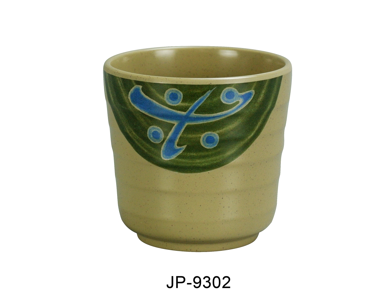 Picture of Yanco JP-9302 3.25 in. 8 oz Japanese Tea Cup - Melamine, Multi Color - Pack of 48