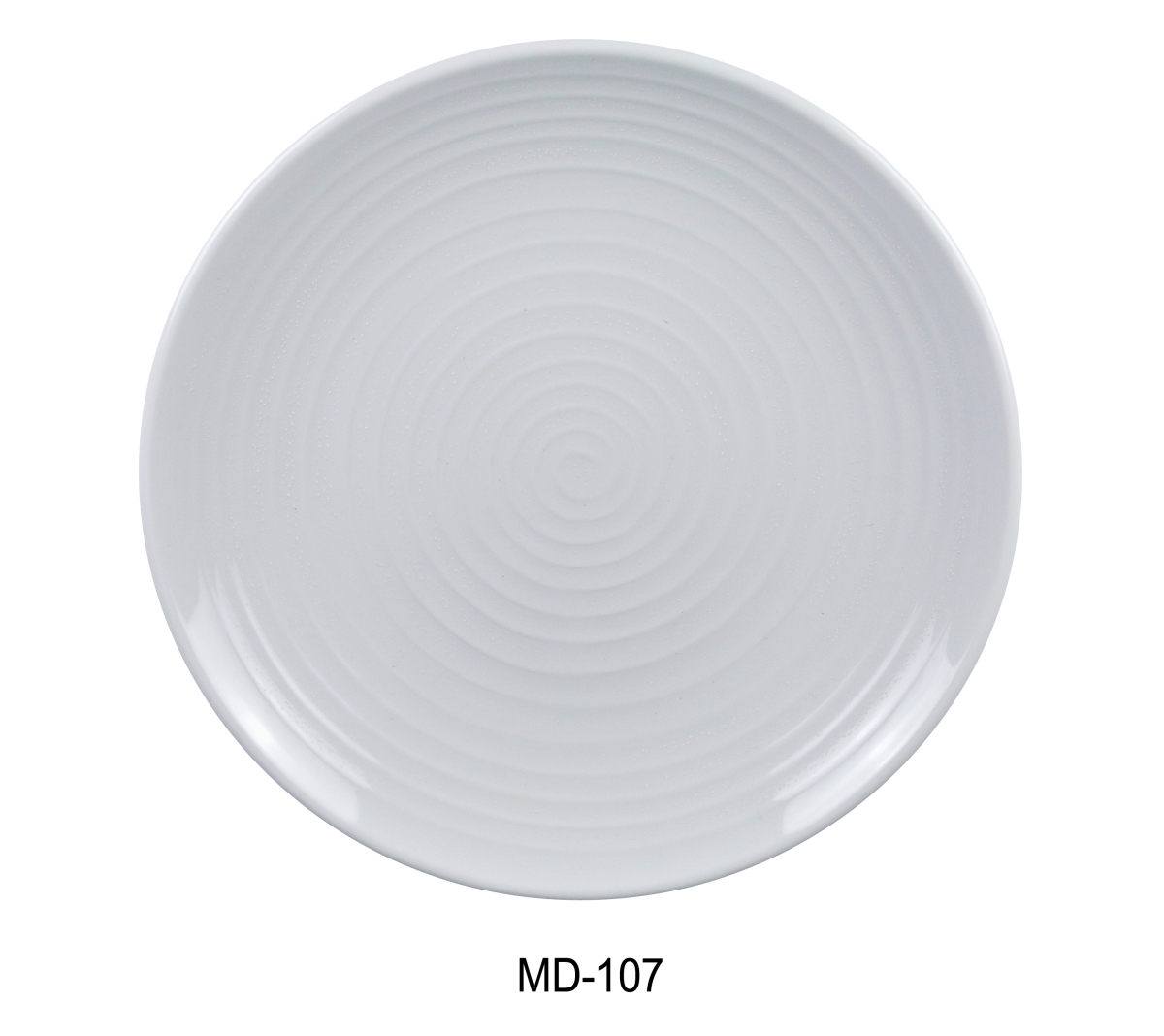 Picture of Yanco MD-107 7 in. Milando Round Plate - Melamine, White - Pack of 48