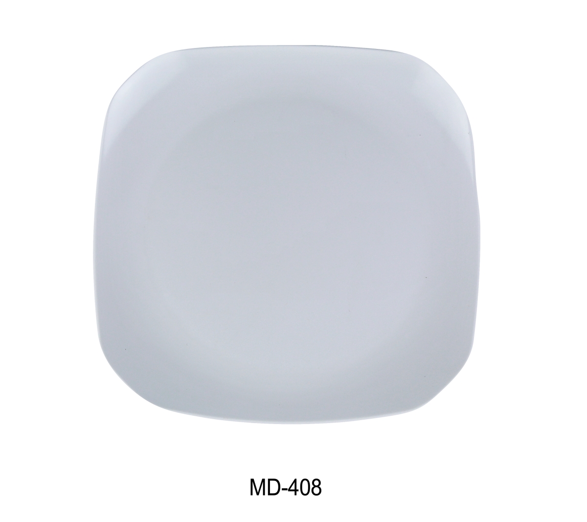 Picture of Yanco MD-408 Milando Square Plate - Melamine, White - 7.5 x 7.5 in. - Pack of 48