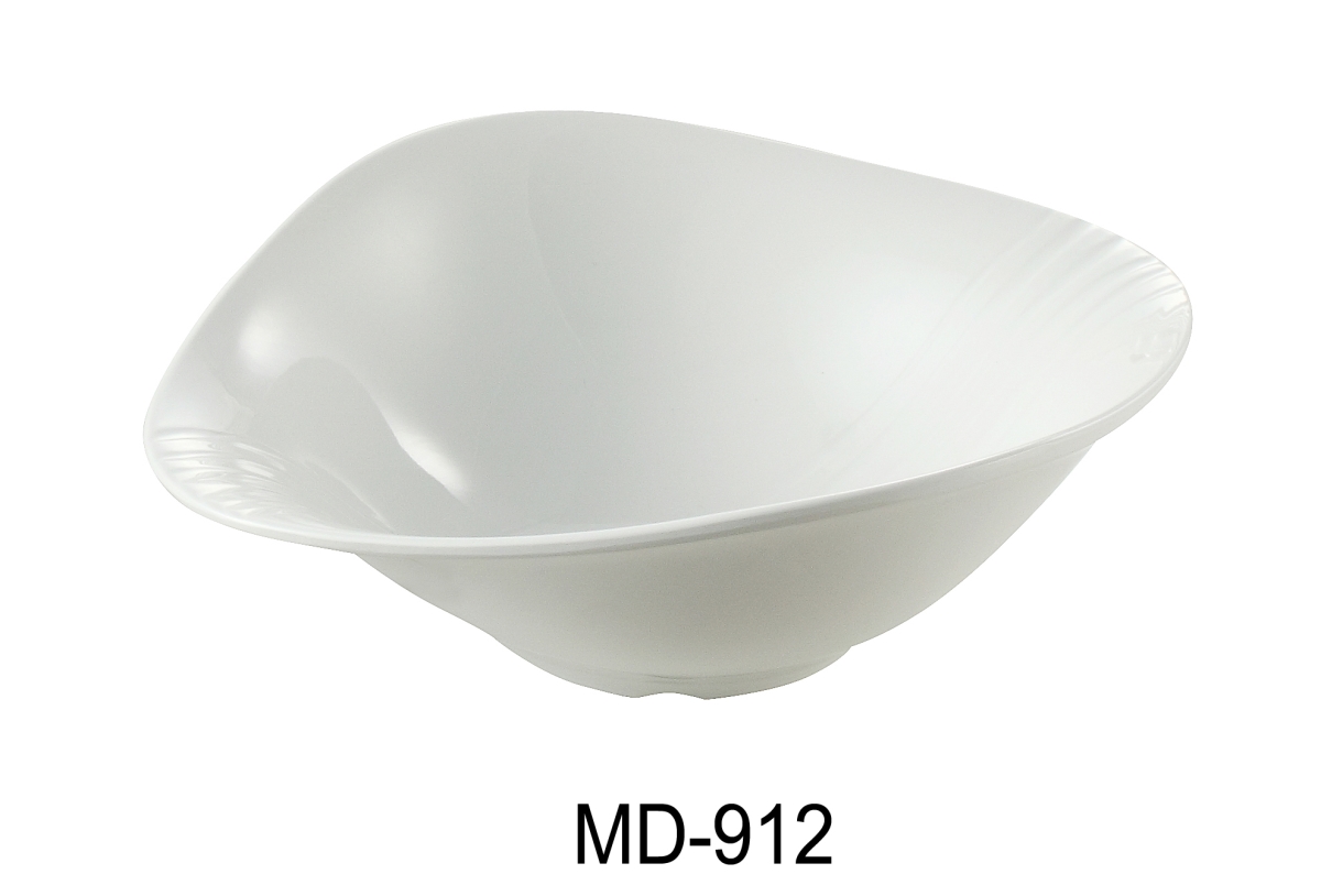 Picture of Yanco MD-912 68 oz Milando Bowl - Melamine, White - 12 x 10 x 3.65 in. - Pack of 12