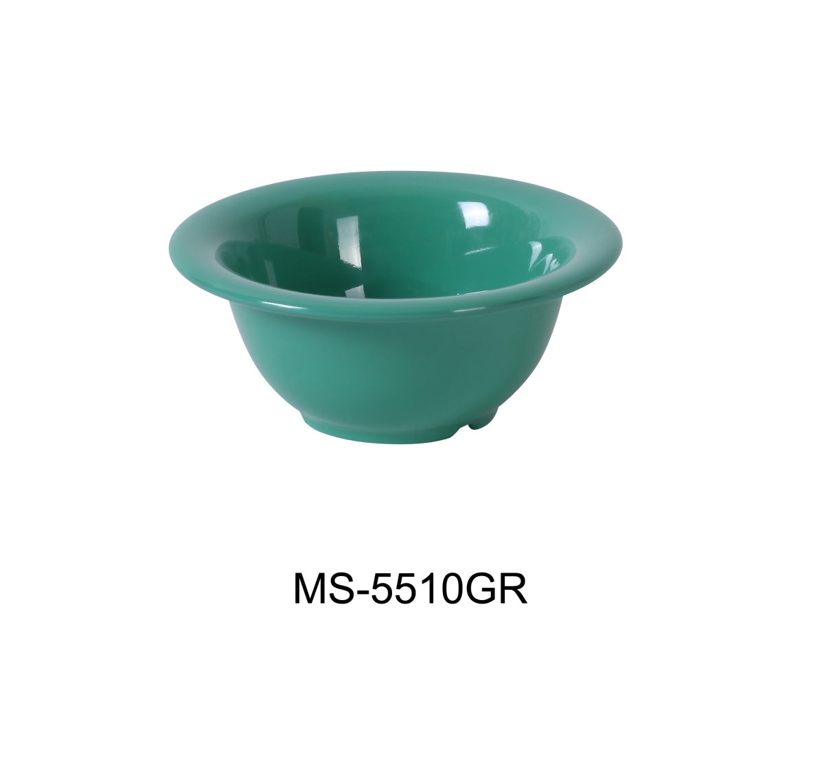 Picture of Yanco MS-5510GR 5.5 in. 10 oz Mile Stone Soup Bowl - Melamine, Green - Pack of 48