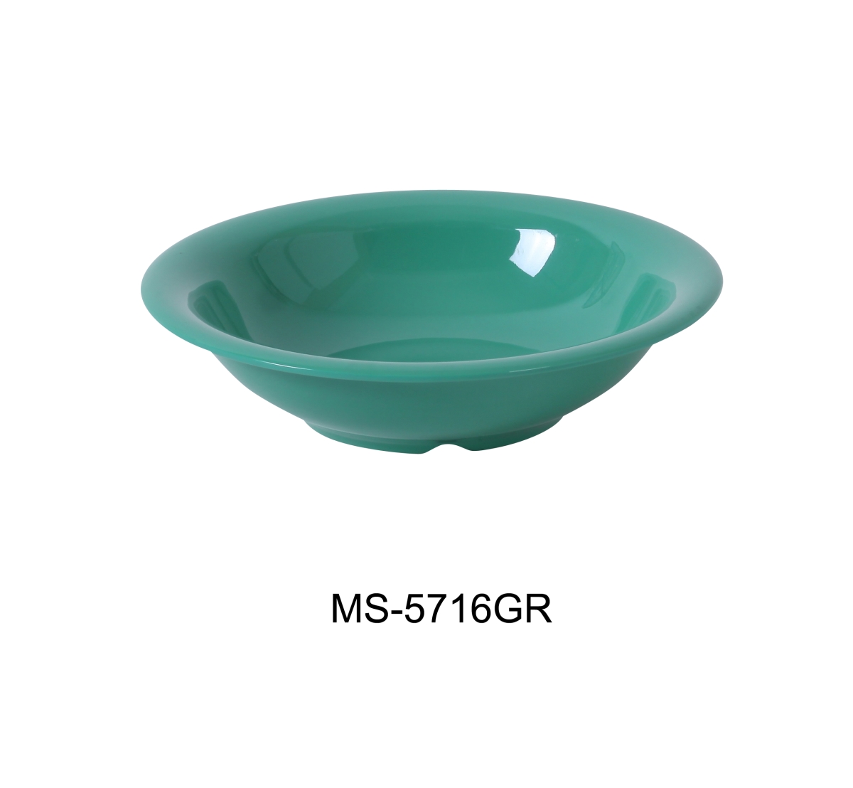 Picture of Yanco MS-5716GR 7.5 in. 16 oz Mile Stone Soup Bowl - Melamine, Green - Pack of 48