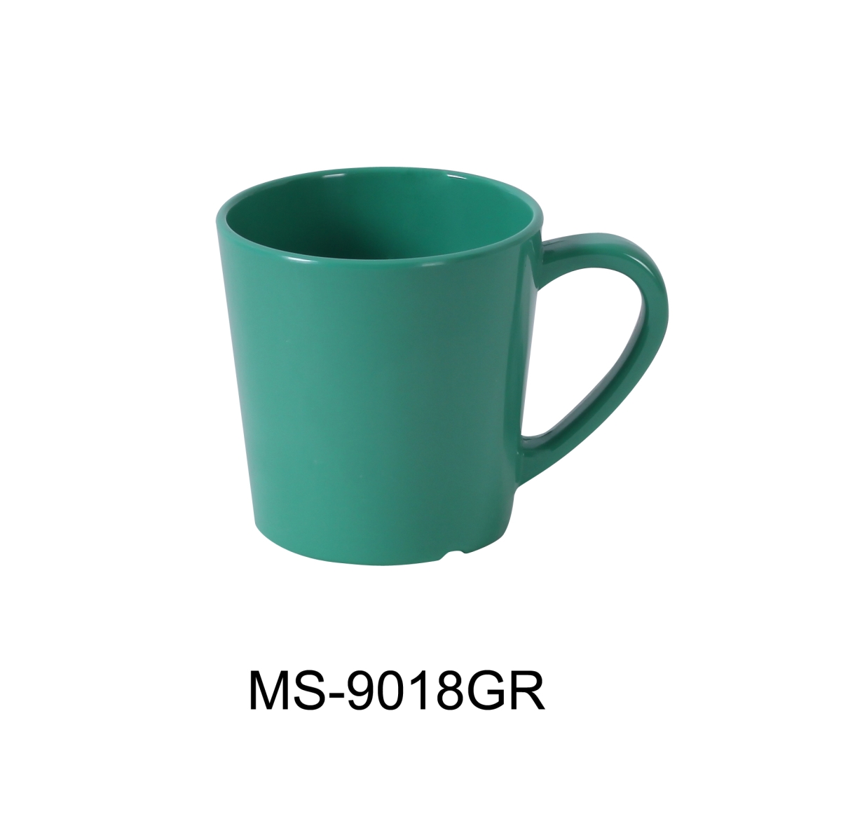 Picture of Yanco MS-9018GR 3 in. 7 oz Mile Stone Coffee, Tea Mug & Cup - Melamine, Green - Pack of 48