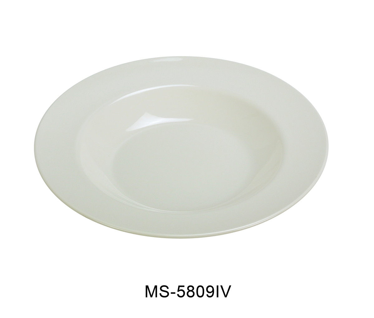 Picture of Yanco MS-5809IV 9.25 in. 13 oz Mile Stone Pasta Bowl - Melamine, Ivory - Pack of 24