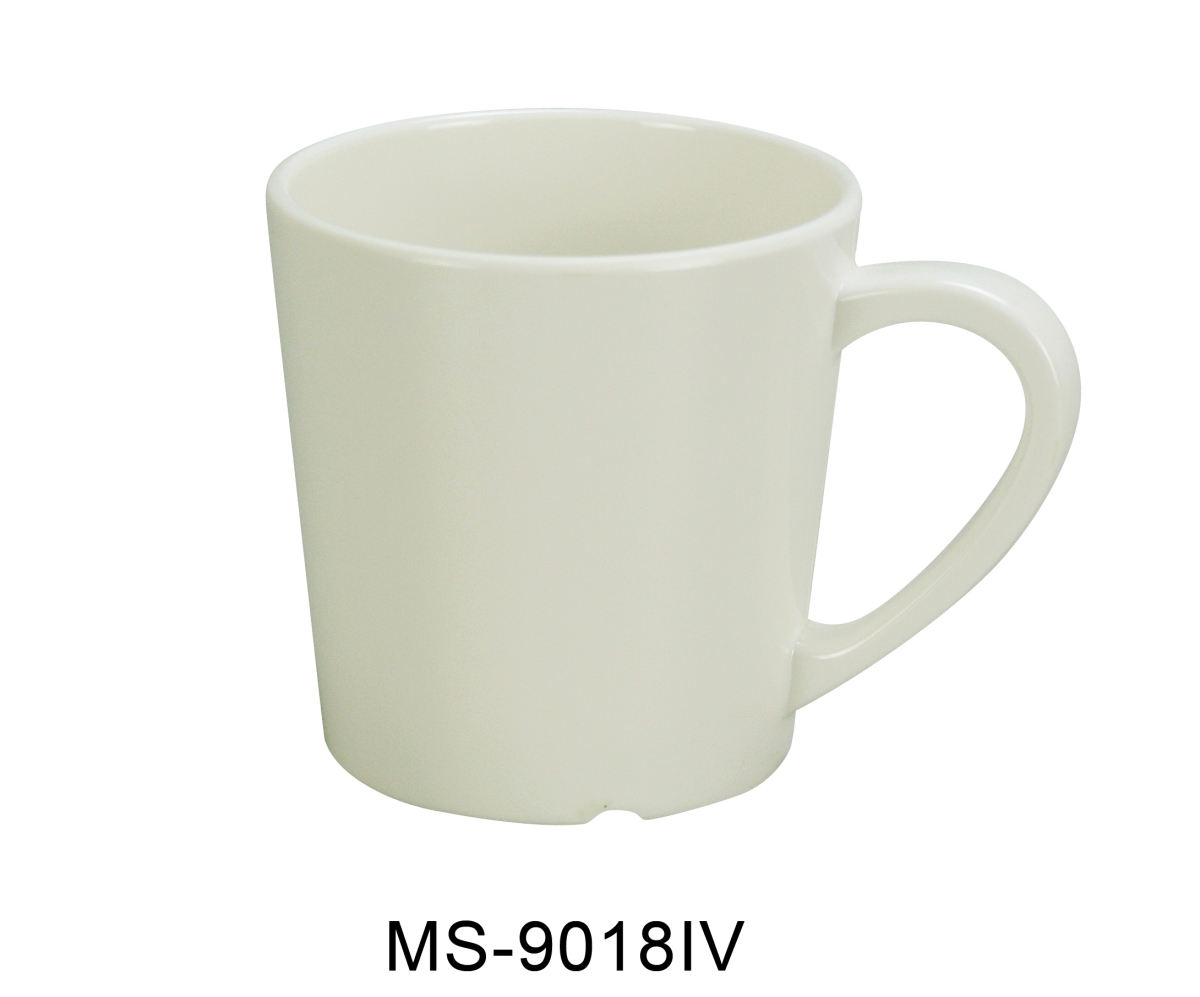 Picture of Yanco MS-9018IV 3 in. 7 oz Mile Stone Coffee, Tea Mug & Cup - Melamine, Ivory - Pack of 48