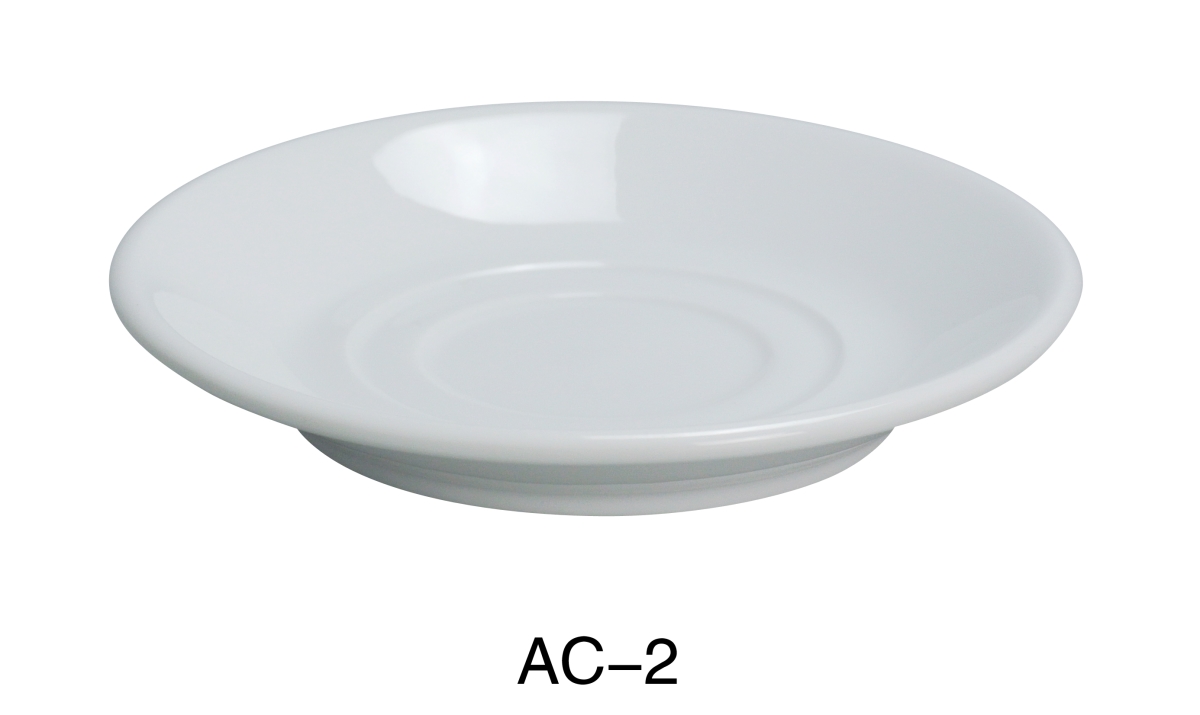 Picture of Yanco AC-2 5.625 in. ABCO Saucer - Porcelain, Super White - Pack of 36