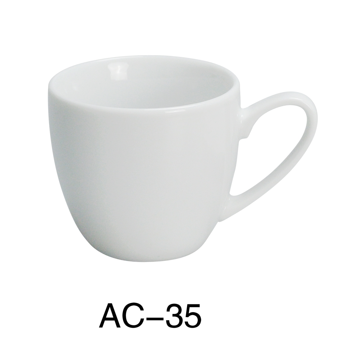 Picture of Yanco AC-35 3.5 oz ABCO Espresso Cup - Porcelain, Super White - Pack of 36