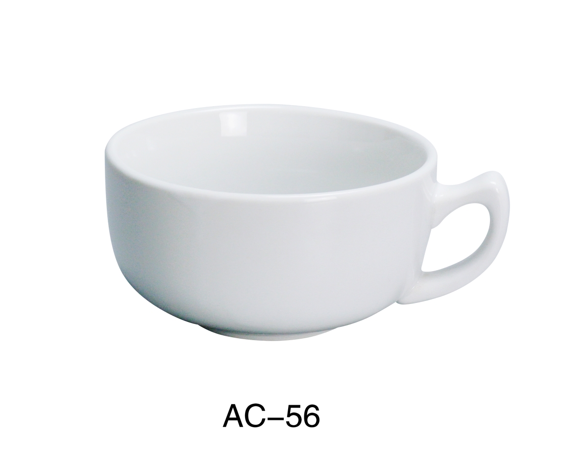 Picture of Yanco AC-56 4.625 in. 14 oz ABCO Cappuccino Cup - Porcelain, Super White - Pack of 36