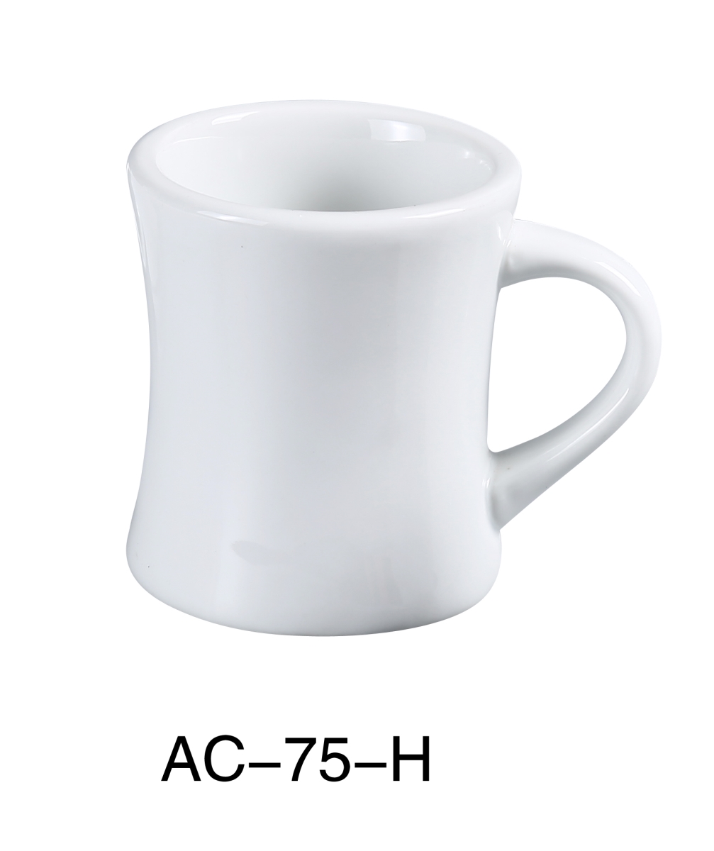 AC-75-H 8 oz ABCO Hartford Mug - Porcelain, Super White - Pack of 36 -  Yanco