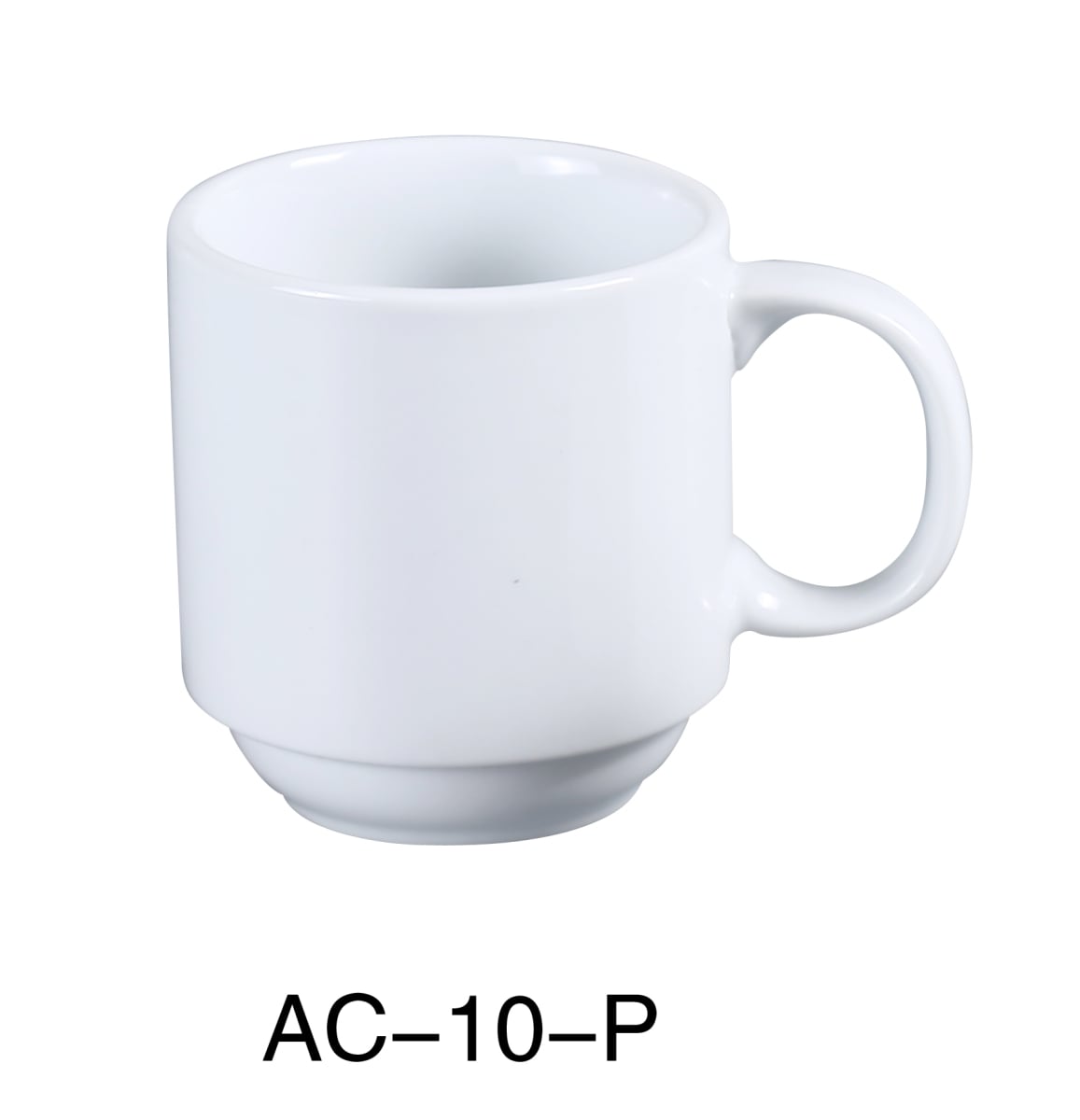 Picture of Yanco AC-10-P 10 oz ABCO Prime Coffe Mug - Porcelain, Super White - Pack of 36