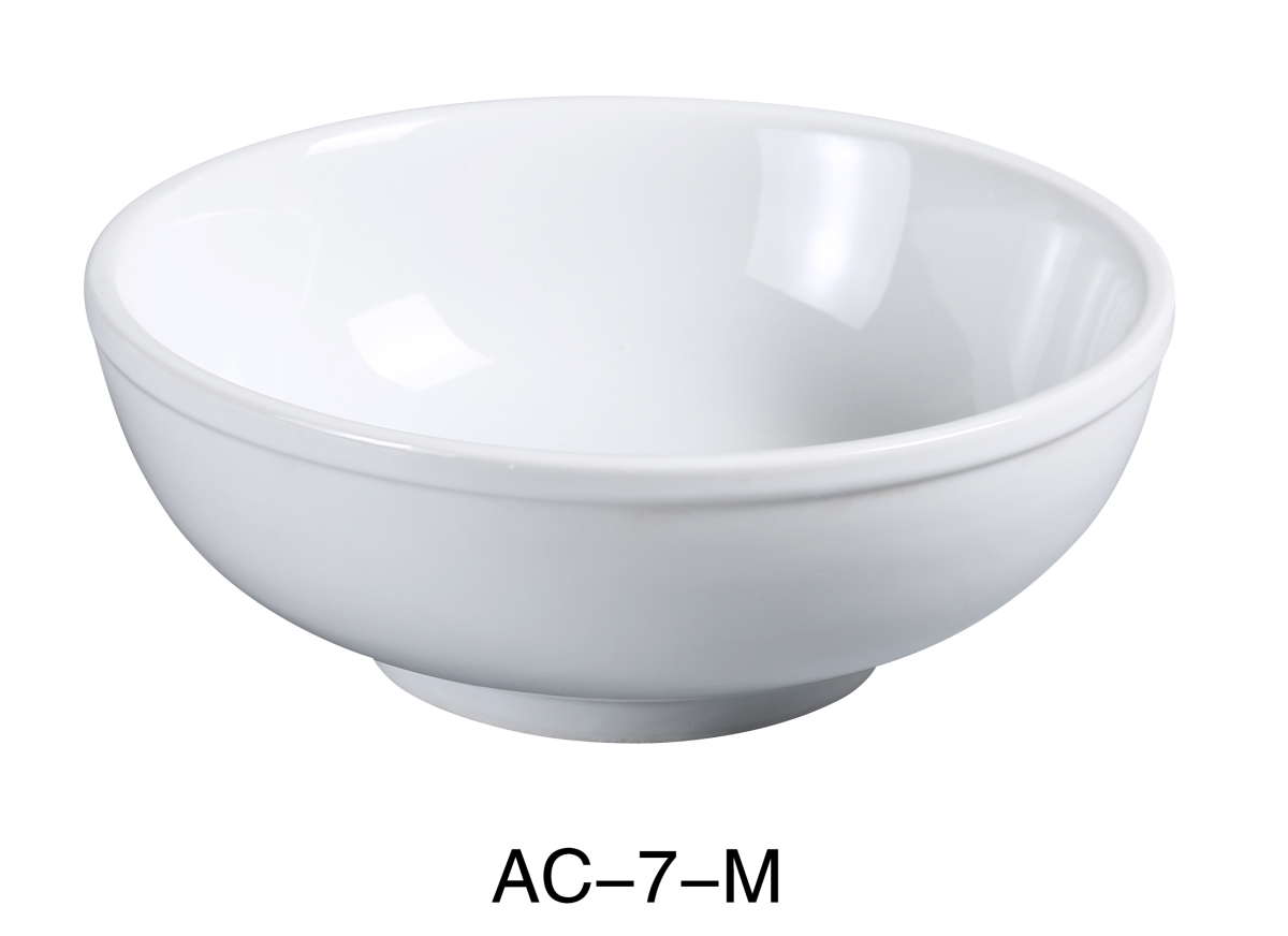 Picture of Yanco AC-7-M 7.5 in. 25 oz ABCO Menudo Bowl - Porcelain, Super White - Pack of 24