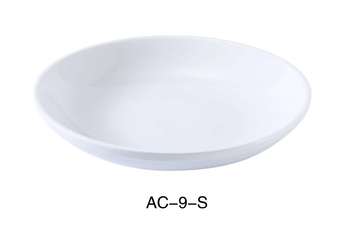 Picture of Yanco AC-9-S 9 in. 25 oz ABCO Salad & Pasta Bowl - Porcelain, Super White - Pack of 24