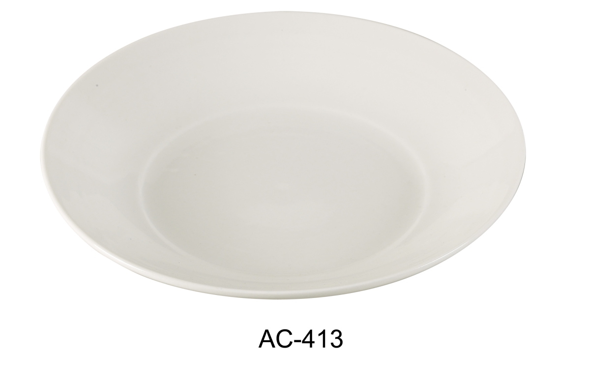 Picture of Yanco AC-413 13 in. Porcelain Salad Plate, Super White - Pack of 12