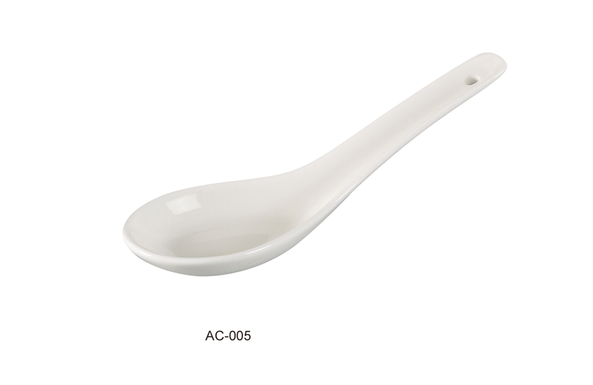 Picture of Yanco AC-005 5.5 in. ABCO Porcelain Soup Spoon&#44; Super White - Pack of 72