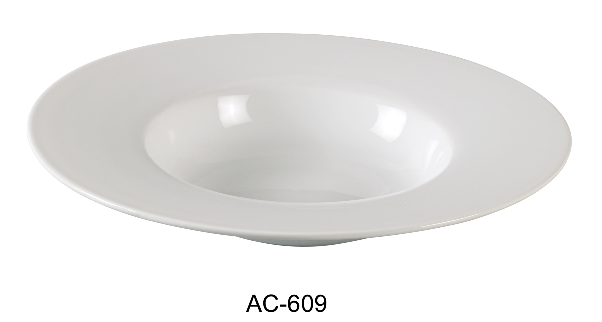 Picture of Yanco AC-609 10 oz ABCO Porcelain Dessert Plate, Super White - 9.25 in. - Pack of 12