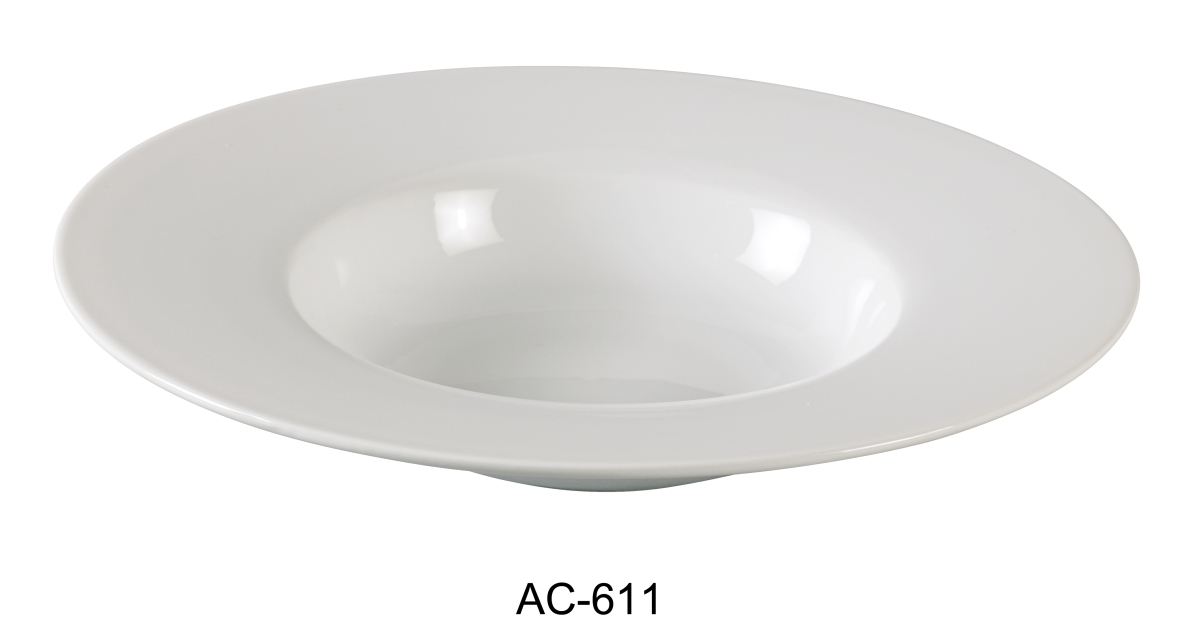 Picture of Yanco AC-611 14 oz ABCO Porcelain Dessert Plate, Super White - 11.5 in. - Pack of 12