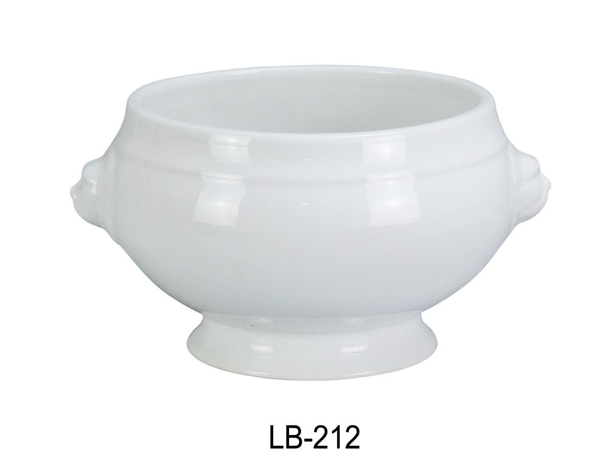 Picture of Yanco LB-212 12 oz Lion Porcelain Bouillon Cup, Super White - 3.75 x 3 in. - Pack of 24