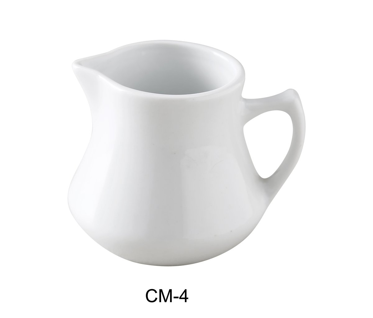 Picture of Yanco CM-4 4 oz Porcelain Creamer&#44; Super White - 2.5 x 3.25 in. - Pack of 36